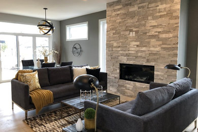 Example of a living room design in Calgary