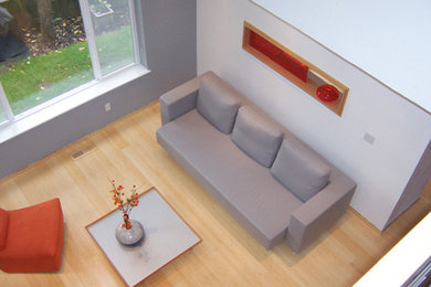 Minimalist living room photo in Seattle