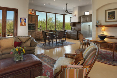 Living room - southwestern living room idea in Phoenix