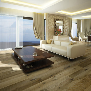 Hallmark Floors Real Reclaimed Look | ORGANIC 567 CHAI Engineered Hardwood livin