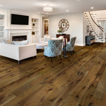 Hallmark Floors Reclaimed Look | ORGANIC 567 OOLONG Hickory Engineered Hardwood