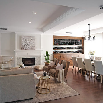 Hamptons Style Living & Dining Room