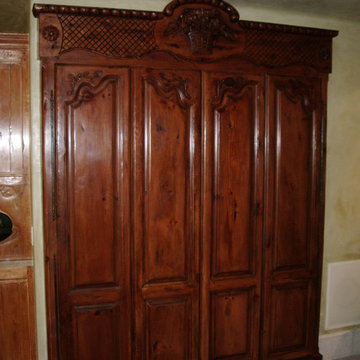 Hand-carved armoire