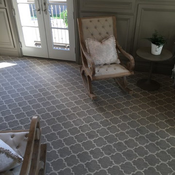 Hardwood and Carpet in Living Room