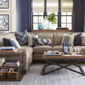 Harlan L-Shaped Sectional Living Room by Bassett Furniture