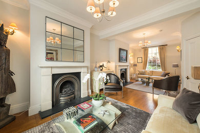 Elegant living room photo in London