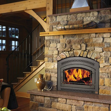 Heat Producing Wood Burning Fireplaces