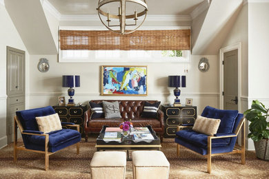 Inspiration for a classic living room in Charlotte.