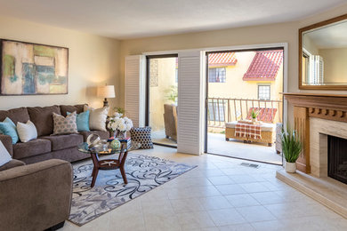 Hermosa Beach Condo - Living Room & Balcony