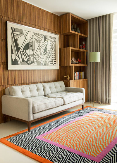 Midcentury Living Room by The Rug Company