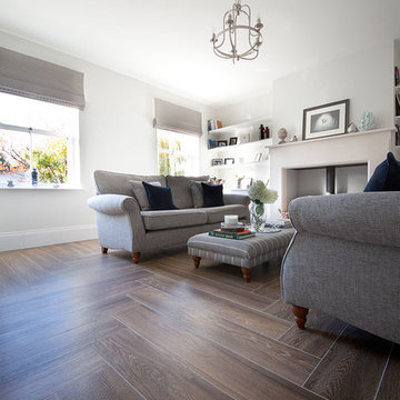 Herringbone Wood Effect Floor: Clovelly Old English Porcelain