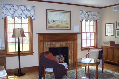 Elegant living room photo in Grand Rapids