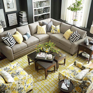 HGTV CU.2 Sectional Living Room by Bassett Furniture