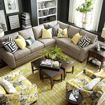 HGTV HOME Design Studio CU.2 L-Shaped Sectional by Bassett Furniture