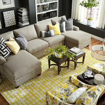 HGTV HOME Design Studio Double Chaise Sectional  by Bassett Furniture