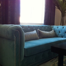 Teal or Turquoise Couches & Chairs