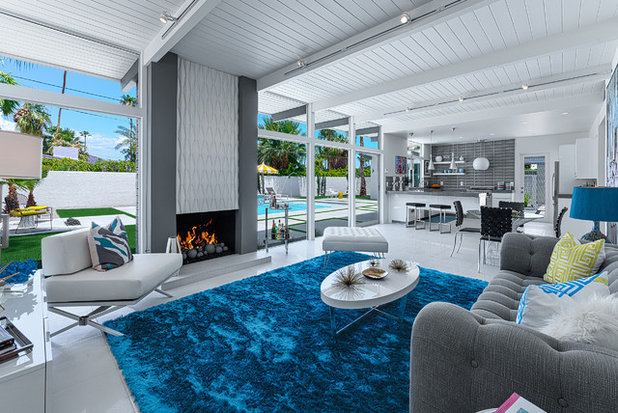 Midcentury Living Room by H3K Design