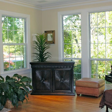 Hidden TV lift Cabinet Furniture Secretly Hidden in a Beautiful Living Room