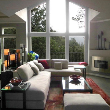 High Ceiling & Windows Custom Armless Sectional | The Sofa Company