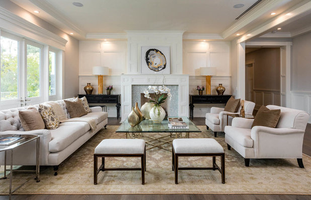 Transitional Living Room by Contract Development Inc.
