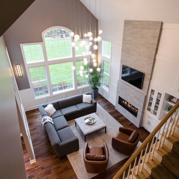 High View of Modern Living Room