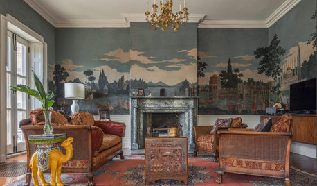 Room of the Day: New Life for Historic Wallpaper Landscapes