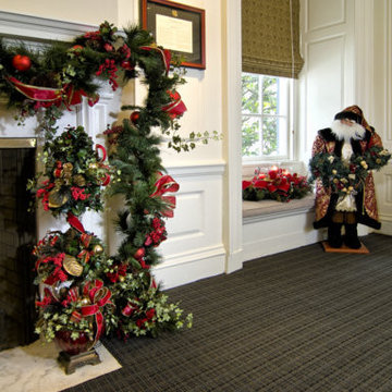 Holiday Decor in the Arnold Palmer room at the USGA Museum