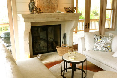 HOLLY BEACH HOUSE - Custom Steel + Stone coffee tables contact Michelle Burgess