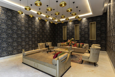 Inspiration for a living room remodel in Hyderabad