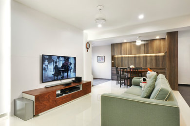Inspiration for a modern living room in Singapore.