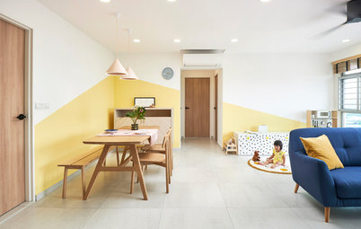 Houzz Tour: A Sunny Yellow Home for a Family of Three