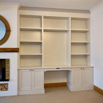 Home Office with Display Shelving