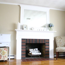 mirror over fireplace
