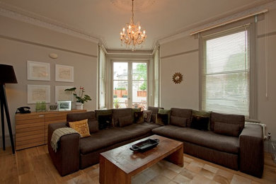 Modern living room in Sussex.