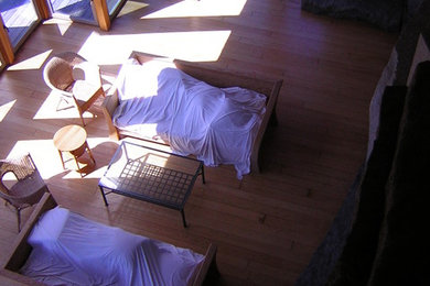 Living room - modern living room idea in Portland Maine