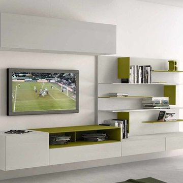I-ModulART TV Wall Unit by Presotto, Italy