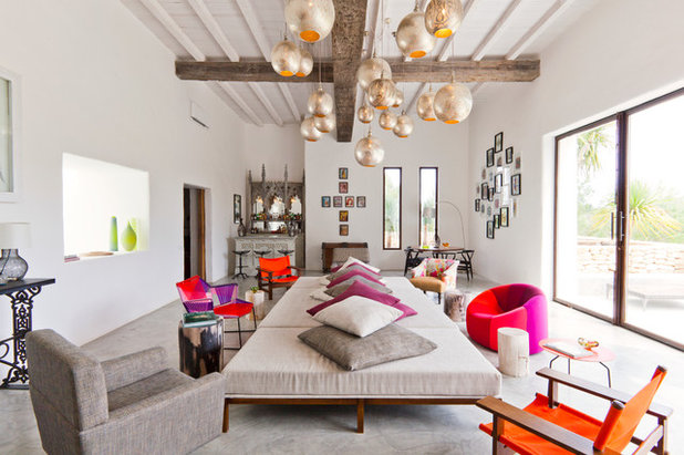 Eclectic Living Room by Godrich Interiors