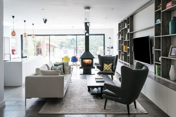 Contemporary Living Room by Owl Design