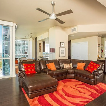 Illusion Red Oak Hardwood Flooring - Living Room
