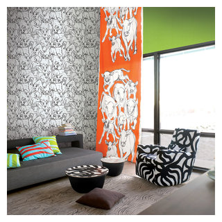 Iltavilli Wallpaper available at NewWall - Modern - Living Room - Toronto -  by NewWall | Houzz