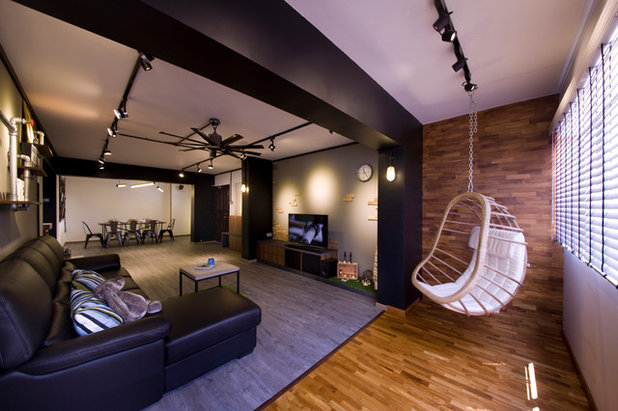 Contemporary Living Room by Edge Interior Pte Ltd