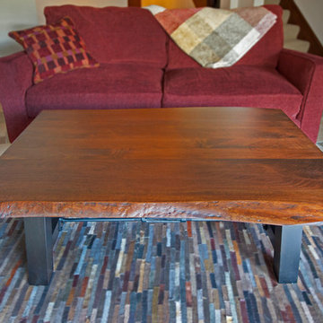Industrial Live Edge Coffee Table in Upper Arlington, OH