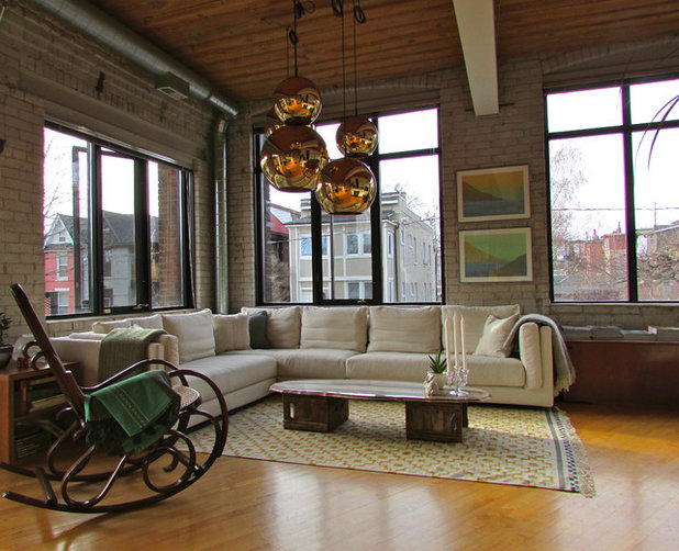 Industrial Living Room by Jenn Hannotte / Hannotte Interiors