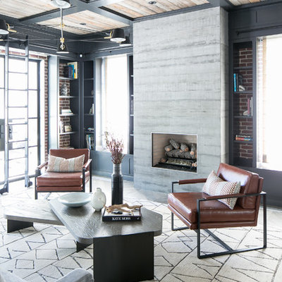 Living room - cottage living room idea in Los Angeles