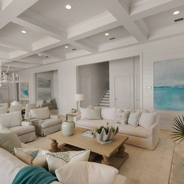 Beach Style Living Room