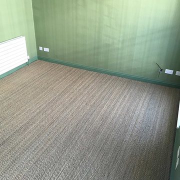 Installing Sisal Herringbone Carpet to Rooms