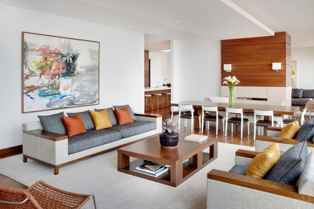 Contemporary Living Room by Parihar Constructions
