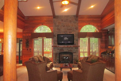 Living room - traditional living room idea in Denver