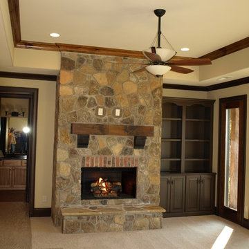 Interior Stone Fireplace Gallery
