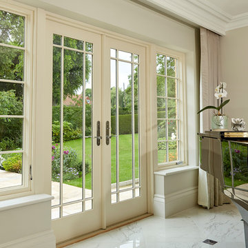 Interior View Of Marvin's Finely Crafted Aluminium Clad Wood Double French Doors